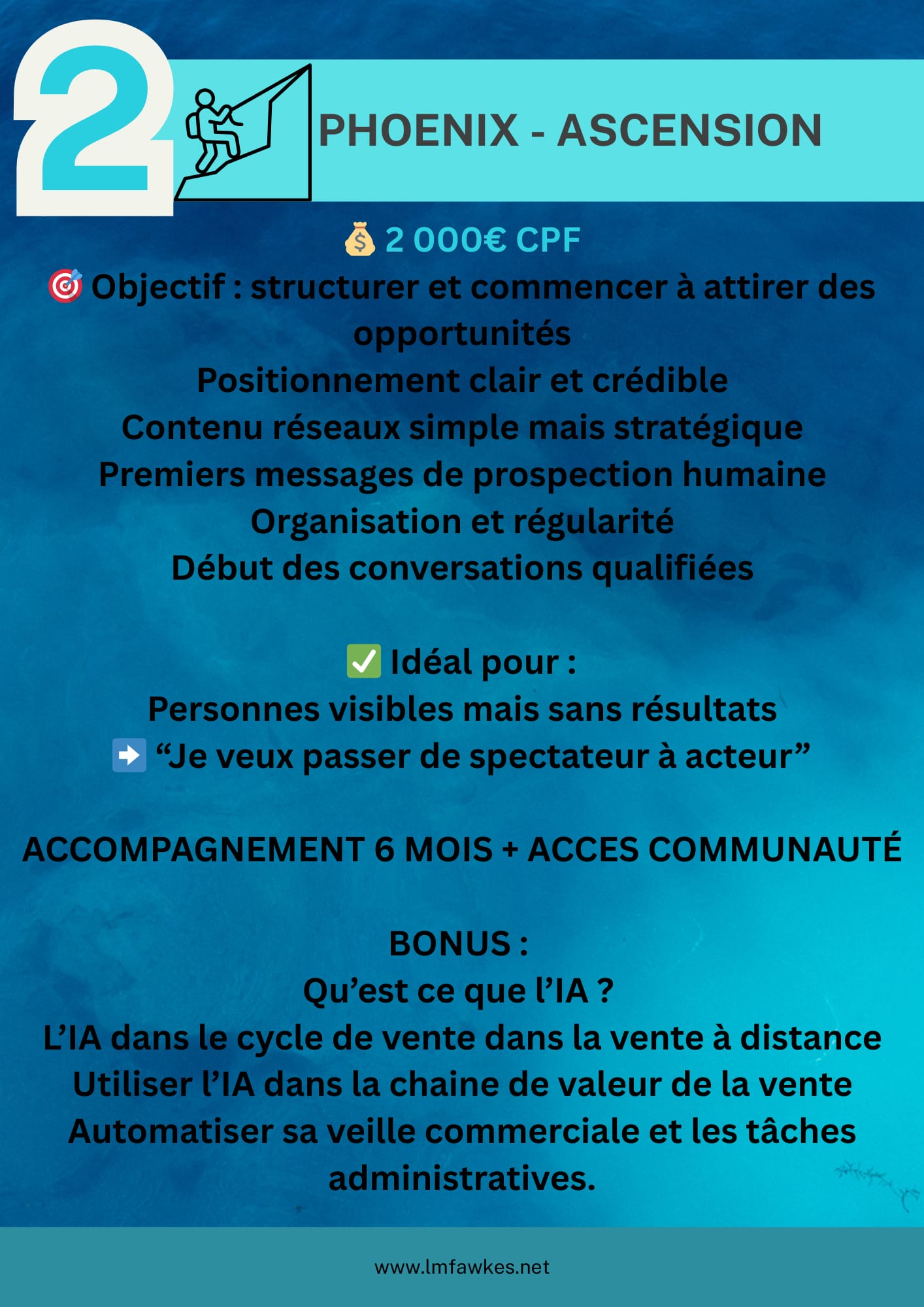 APPORTEUR D'AFFAIRE - ACCOMPAGNEMENT ASCENSION