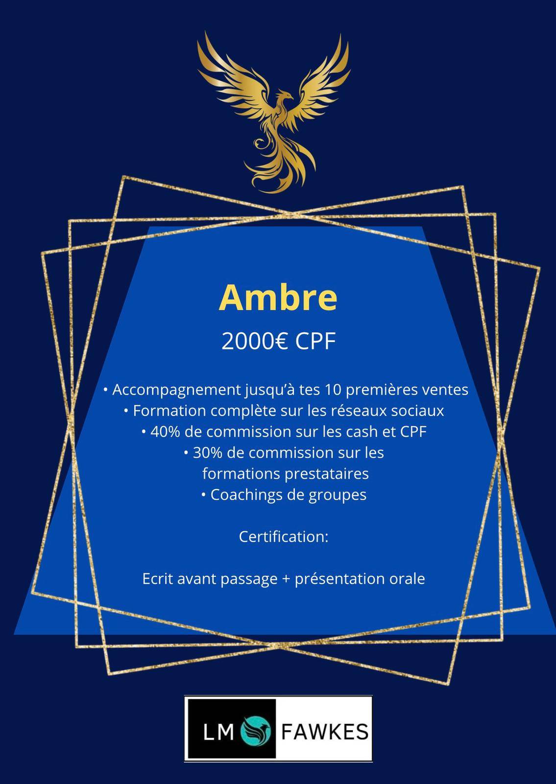 APPORTEUR D'AFFAIRE - ACCOMPAGNEMENT AMBRE
