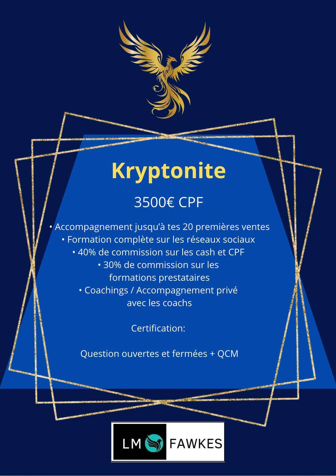 APPORTEUR D'AFFAIRE - ACCOMPAGNEMENT KRYPTONITE