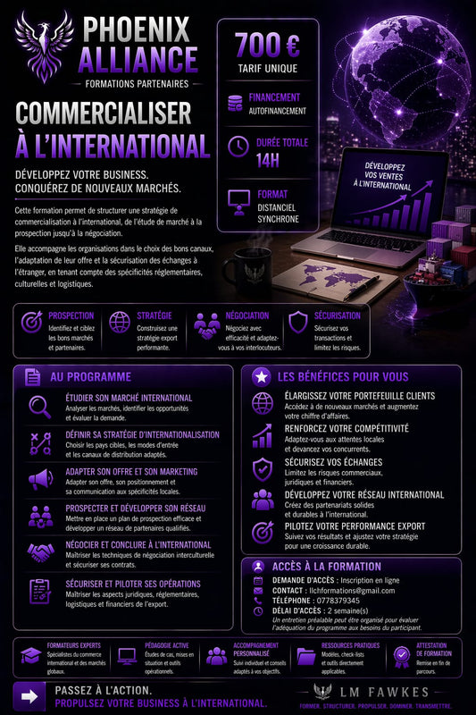 COMMERCIALISER A L'INTERNATIONAL