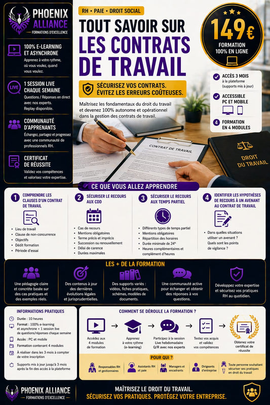 TOUT SAVOIR SUR LES CONTRATS DE TRAVAIL