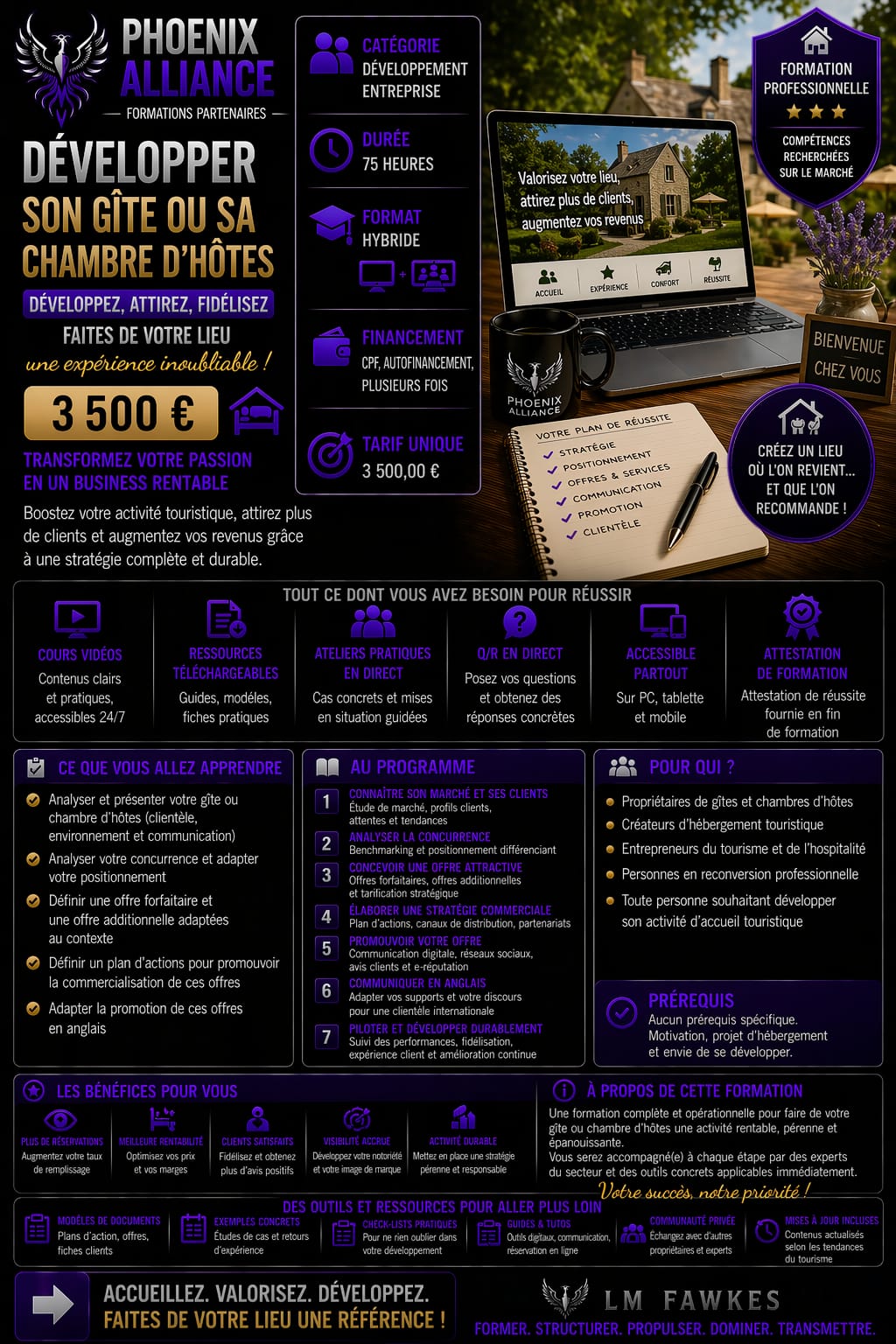 DEVELOPPER SON GITE OU SA CHAMBRE D'HOTE