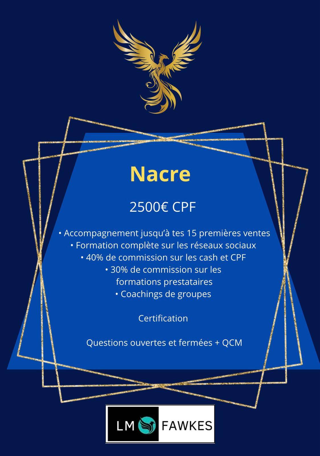 APPORTEUR D'AFFAIRE - ACCOMPAGNEMENT NACRE