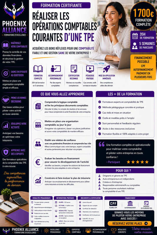 REALISER LES OPERATIONS COMPTABLES COURANTES D'UNE TPE
