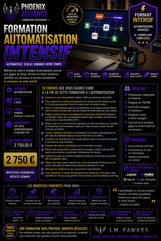 AUTOMATISATION INTENSIVE