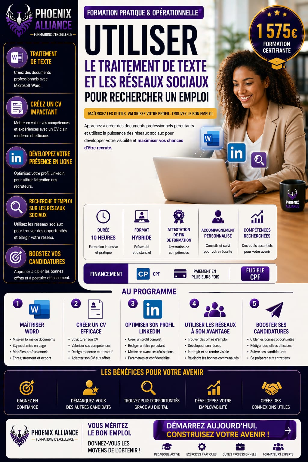 UTILIER LE TRAITEMENT DE TEXTE ET LES RESEAUX SOCIAUX POUR CHERCHER UN EMPLOI