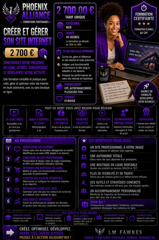 CREER ET GERER SON SITE INTERNET