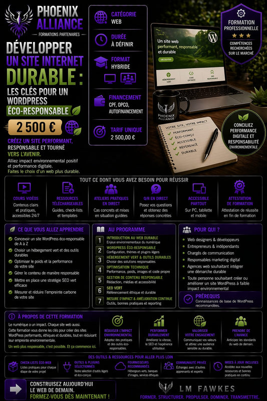 DEVELOPPER UN SITE INTERNET DURABLE ET ECORESPONSABLE